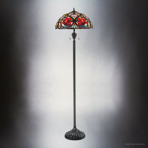 Urban Ambiance - Floor Lamp - UQL7161 Tuscan Indoor Floor Lamp, 62''H x 17.5''W x 17.5''D, Vintage Bronze Finish, Wimborne Collection -