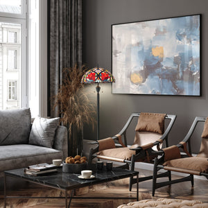 Urban Ambiance - Floor Lamp - UQL7161 Tuscan Indoor Floor Lamp, 62''H x 17.5''W x 17.5''D, Vintage Bronze Finish, Wimborne Collection -