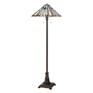 Urban Ambiance - Floor Lamp - UQL7171 Posh Indoor Floor Lamp, 62''H x 17''W x 17''D, Valiant Bronze Finish, Beverley Collection -