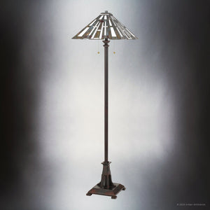 Urban Ambiance - Floor Lamp - UQL7171 Posh Indoor Floor Lamp, 62''H x 17''W x 17''D, Valiant Bronze Finish, Beverley Collection -