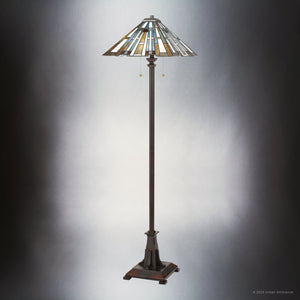 Urban Ambiance - Floor Lamp - UQL7171 Posh Indoor Floor Lamp, 62''H x 17''W x 17''D, Valiant Bronze Finish, Beverley Collection -