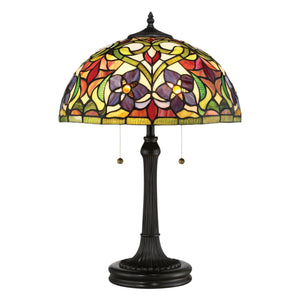 Urban Ambiance - Table Lamp - UQL7200 Natural Indoor Table Lamp, 23.5''H x 16''W x 16''D, Vintage Bronze Finish, Newham Collection -