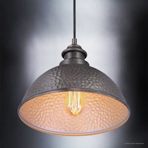 A beautiful Urban Ambiance UHP1172 Hammered Outdoor Pendant Light, 8