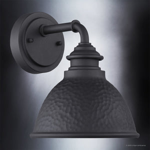 An Urban Ambiance UHP1174 Hammered Outdoor Wall Light, 9-3/4