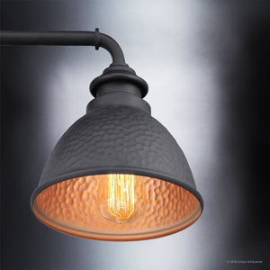 An Urban Ambiance UHP1174 Hammered Outdoor Wall Light, 9-3/4
