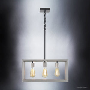 Three unique UHP2753 Modern Farmhouse lighting fixtures, 9-3/4