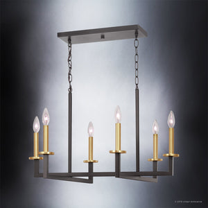     An unique and gorgeous UHP2802 Modern Farmhouse Farmhouse Chandelier, 15-5/8